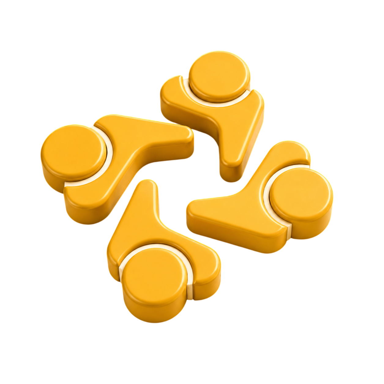 Floating 3D figures representing operational clarity